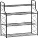 4 Tier Plant Stand Rack Indoor Outdoor Black