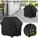 Deagia Storage Box Clearance Grill Cover 600D Heavy Duty Grill Cover Tear Fade Outdoor Gas Grill Cover for Grills More Portable Grill Cover Black Storage Tote