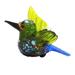 TISHITA Bird Figurine Art Craft Stained Glass Animal Sculpture Decorative Statue for Living Room Entrance Bedroom C