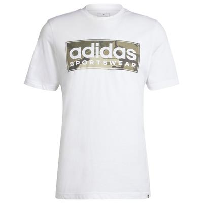 adidas - Camo Graphic Tee 2 - T-Shirt Gr M weiß