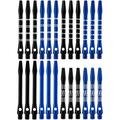 Wolftop 2BA Thread Aluminum Dart Shafts 24 Pack with Rubber O-Rings Dart Accessories Kit for Steel Tip Darts and Soft Tip Darts