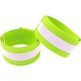 HiVisible Reflective Bands for Night Walking Reflective Arm Bands for Runners Reflective Wristbands Reflective Ankle Bands Cycling Reflective Running Gear Bike Pant Leg Strap Bicycle Pants Clips