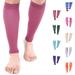 Doc Miller Calf Compression Sleeve Men and Women - 20-30mmHg Shin Splint Compression Sleeve Recover Varicose Veins Torn Calf and Pain Relief - 1 Pair Calf Sleeves Maroon Color - Large Size