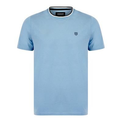 T-Shirts Westport Cotton Jersey Crew Neck Ringer T-Shirt in Blue Bell - Kensington Eastside / M - Tokyo Laundry