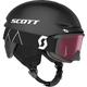 Scott Kinder Keeper 2 Plus Skihelm + Witty Skibrille Set (Größe 53-56CM, schwarz)
