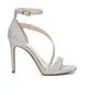 Jessica Simpson Shoes | Jessica Simpson Womens Rayli 2 Stilettos Opentoe Sandals Size 6.5 Silver Glitter | Color: Silver | Size: 6.5