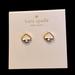Kate Spade Jewelry | Kate Spade White And Gold Tone Stud Earrings Nwob | Color: Gold/White | Size: Os