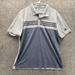 Adidas Shirts | Adidas Polo Shirt Men Large Adult Gray Outdoors Athletic Golf Golfer Button | Color: Gray | Size: L