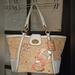 Coach Bags | Coach 19347 Hamptons Straw Tote Coral/Beige/White Excellent Condition | Color: Cream/White | Size: Os