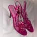 Coach Shoes | Coach Hot Pink Flower Sandal Heels | Color: Pink | Size: 9