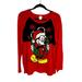 Disney Sweaters | Disney Santa Mickey Mouse With Wreath Christmas Sweater Size Xxl | Color: Black/Red | Size: Xxl