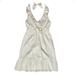 Lilly Pulitzer Dresses | Lilly Pulitzer Ivory Silk/Cotton Blend Halter Dress W/Ruffle Details Lined Sz 10 | Color: White | Size: 10