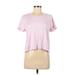 Adidas Active T-Shirt: Pink Activewear - Women's Size Medium