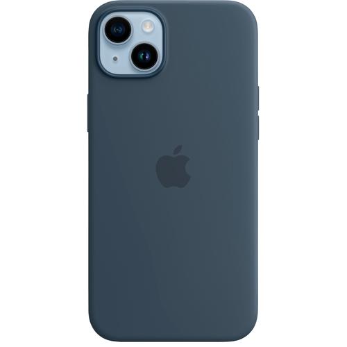 "APPLE Handyhülle ""iPhone 14 Plus Silicone MagSafe"" Hüllen Gr. iPhone 14 Plus, blau (storm blue) Zubehör für Handys Smartphones"