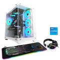 CSL Gaming-PC "Aqueon C55313 Advanced Edition" Computer Gr. Microsoft Windows 11 Home (64 Bit), 32 GB RAM 1000 GB SSD, weiß Gaming PCs