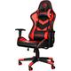 MARVO Gaming-Stuhl "CH-106 - ergonomisch, höhenverstellbar, Schreibtischstuhl" Stühle Gr. H: 129 cm, Stahl, schwarz (schwarz, rot) Gamingstühle