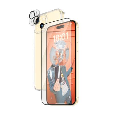 PANZERGLASS Displayschutzglas "3-in-1-Pack Screen, Camera Protector und Cover", transparent, B:22,00cm H:1,00cm T:25,00mm, Displayfolien