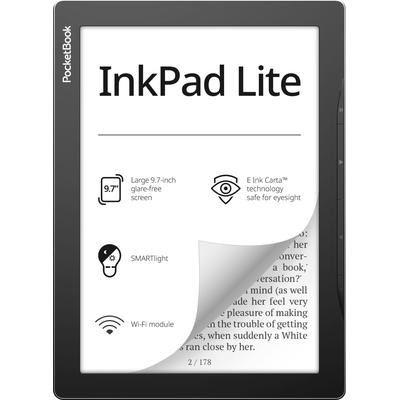 POCKETBOOK E-Book "InkPad Lite", grau (mist grau), 8 GB, Tablets/E-Book Reader