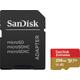 SANDISK Speicherkarte "Extreme microSDXC™-UHS-I-Karte" Speicherkarten Gr. 256 GB, bunt (rot, goldfarben) microSD Karte