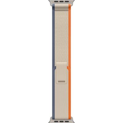 APPLE Smartwatch-Armband "49mm Trail Loop - S/M" Uhrenarmbänder orange (orange, beige) Ersatzarmbänder