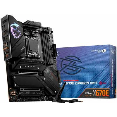MSI Mainboard "MPG X670E CARBON WIFI", schwarz, B:30,48cm T:24,38cm, Mainboards