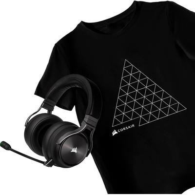 CORSAIR Gaming-Headset "VIRTUOSO RGB WIRELESS XT + gratis T-Shirt" Kopfhörer schwarz Gaming Headset