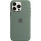 APPLE Smartphone-Hülle "iPhone 15 Pro Max Silikon mit MagSafe" Hüllen Gr. Apple iPhone 15 Pro Ma, grün (zypresse) Smartphone Hülle
