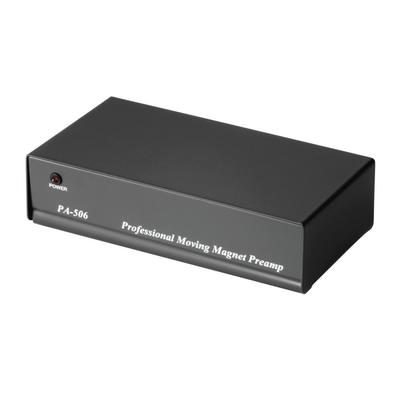 HAMA Vorverstärker "Stereo-Phono-Vorverstärker "PA 506", mit Netzgerät 230 V/50 Hz" Verstärker schwarz Verstärker