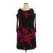 American Living Casual Dress: Black Floral Motif Dresses - Women's Size 18