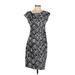 Apt. 9 Casual Dress - Sheath: Black Damask Dresses - Women's Size Medium