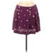 Free People Casual Skirt: Purple Floral Bottoms - Women's Size 6