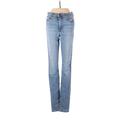 Joe's Jeans Jeggings - Mid/Reg Rise: Blue Bottoms - Women's Size 26 - Light Wash