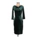 H&M Cocktail Dress - Sheath: Green Print Dresses - Women's Size Small