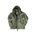 MIL-TEC Trilam Wet Weather Jacket w/ Fleece Liner - Men's OD Green Large 10615001-904