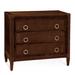 Birch Lane™ Jandre 3-Drawer 36" W Standard Dresser/Chest Wood/Wicker/Rattan in Brown | 32 H x 36 W x 20 D in | Wayfair