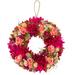 Northlight Seasonal Faux Mixed Assortment Wood 12.5" Wreath Wood/Twig in Brown/Pink/Red | 12.5 H x 12.5 W x 2 D in | Wayfair NORTHLIGHT SH95416