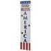 Northlight Seasonal Stars & Stripes God Bless America Patriotic Wooden Sign Wall Décor in Blue/Brown/Red | 35.75 H x 7.75 W x 0.25 D in | Wayfair