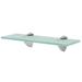 Latitude Run® Wall Shelf Floating Display Shelf w/ Clip Brackets Tempered Glass Glass | 0.31 H x 31.5 W x 7.9 D in | Wayfair