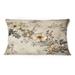 East Urban Home Vintage Beige Floral Countryhome Charm III - Floral Printed Throw Pillow Polyester/Polyfill blend | 12 H x 20 W x 5 D in | Wayfair