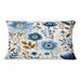 East Urban Home Nordic Blue Bloom Scandinavian Floral III - Floral Printed Throw Pillow Polyester/Polyfill blend | 12 H x 20 W x 5 D in | Wayfair