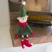 The Holiday Aisle® Traditional Novelty Shaped Felt Elf Shelf Sitter In Multicolor in Brown/Green/Red | 8 H x 3 W x 3 D in | Wayfair