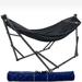 Tranquillo Double Hammock w/ Stand Polyester | 39.3 H x 79 W x 122.5 D in | Wayfair SP9R