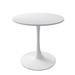 Wrought Studio™ 31.50"Modern Octagonal Coffee Table w/ MDF Table Top, Metal Base, For Dining Room, Kitchen, Living Room Metal in White | Wayfair
