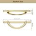 Brushed Gold Pulls Cabinet Door Handles