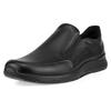 Slipper ECCO "IRVING", Herren, Gr. 44, schwarz, Glattleder, sportlich, Schuhe, Business Schuh, Halbschuh mit praktischen Stretcheinsätzen