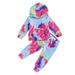 Thaisu Toddler Baby Girl Tie Dye Tracksuit Outfit Top and Pants 2Pcs Clothes Jogging Suits