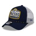 Men's New Era Navy Indiana Pacers A-Frame 9FORTY Trucker Hat