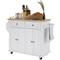 Kitchen Island Cart with Storage Kitchen Cart with Wheels Bar Serving Cart with Large Countertop