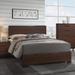 Wood Queen Panel Bed in Rustic Tobacco