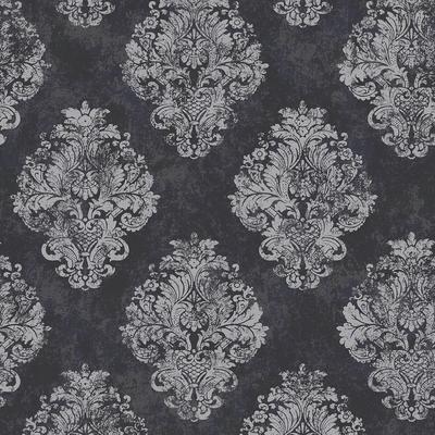 Galerie Wallcoverings Metallic FX Traditional Damask Non-woven Metallic Finish Wallpaper Roll